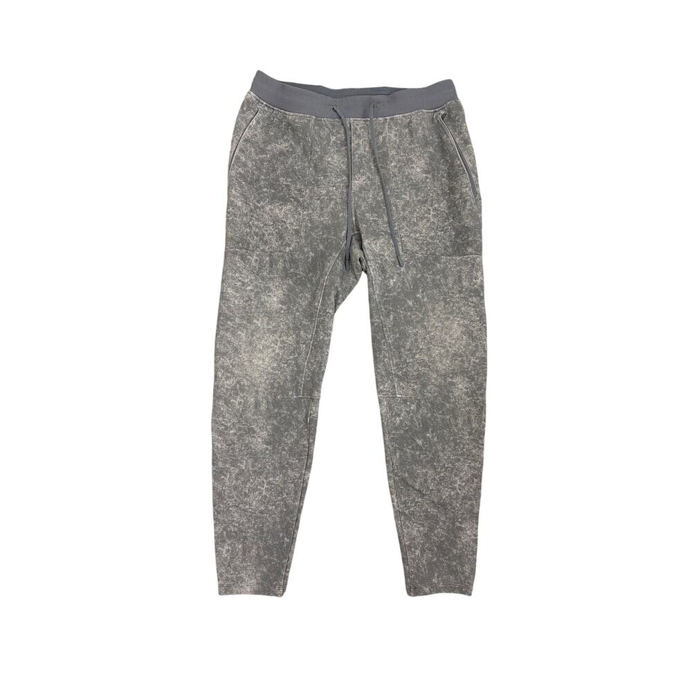 Lululemon Textured Tech Jogger Sweatpants Grey White Men's Large